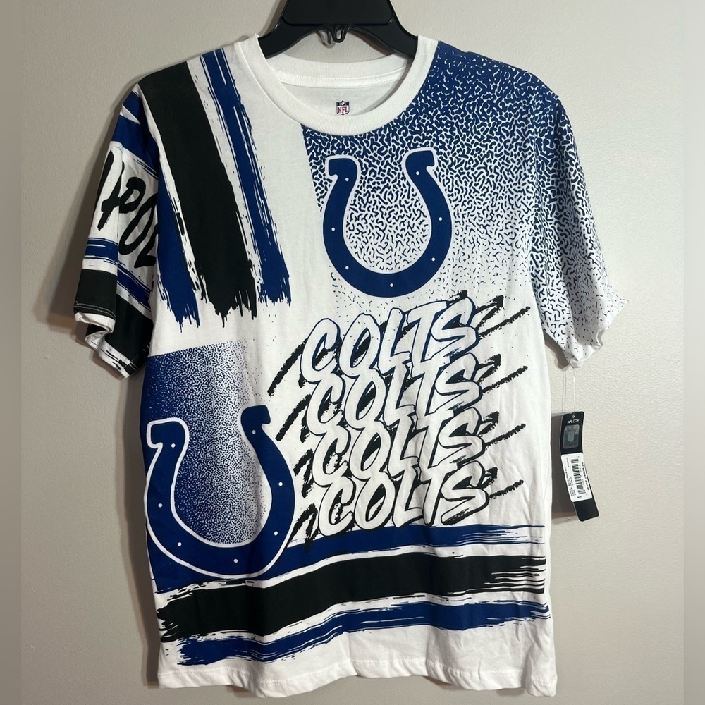 NFL Team‎ Apparel Youth Indianapolis Colts Game Time White T-Shirt Size L 14/16